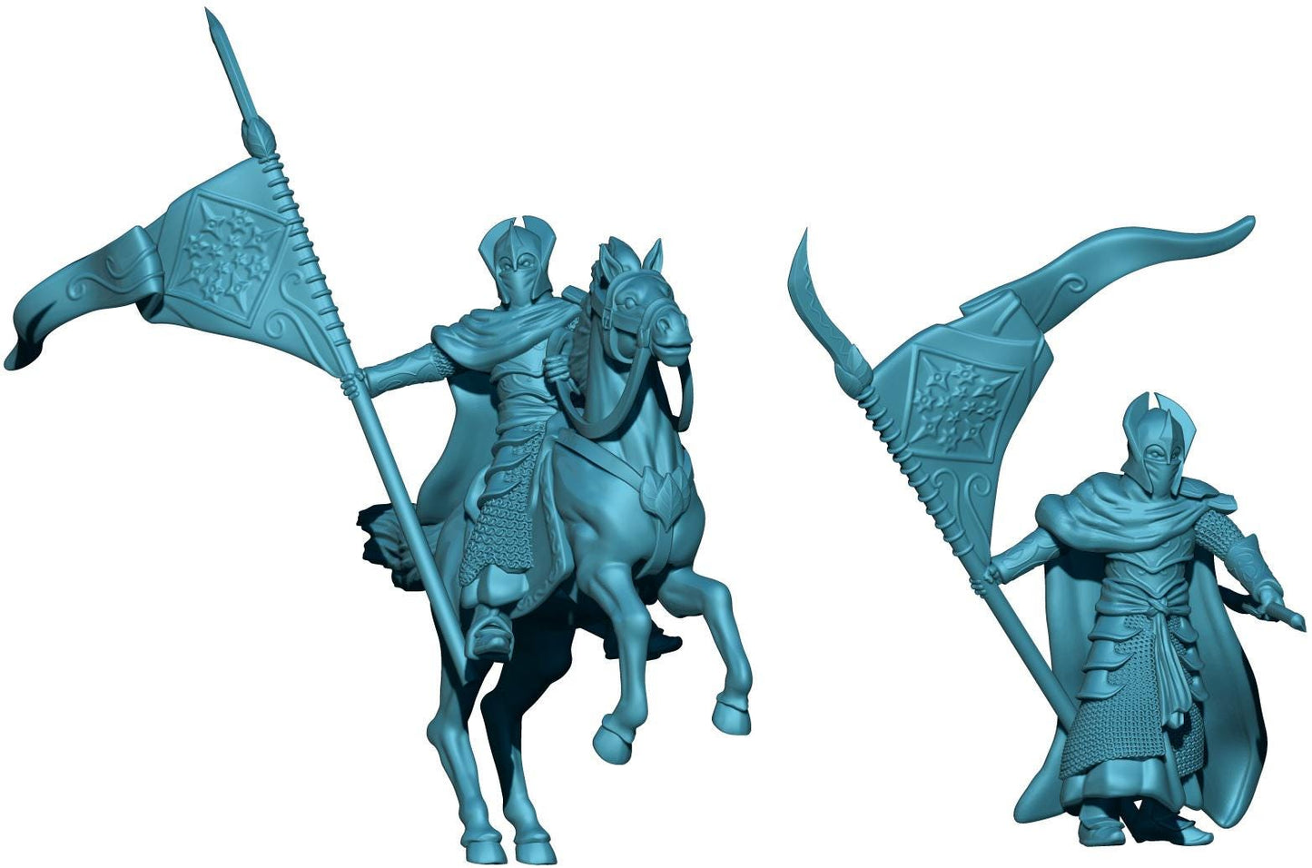 Oathbreaker Elven Banner | 28mm Scale Fantasy Infantry Miniatures