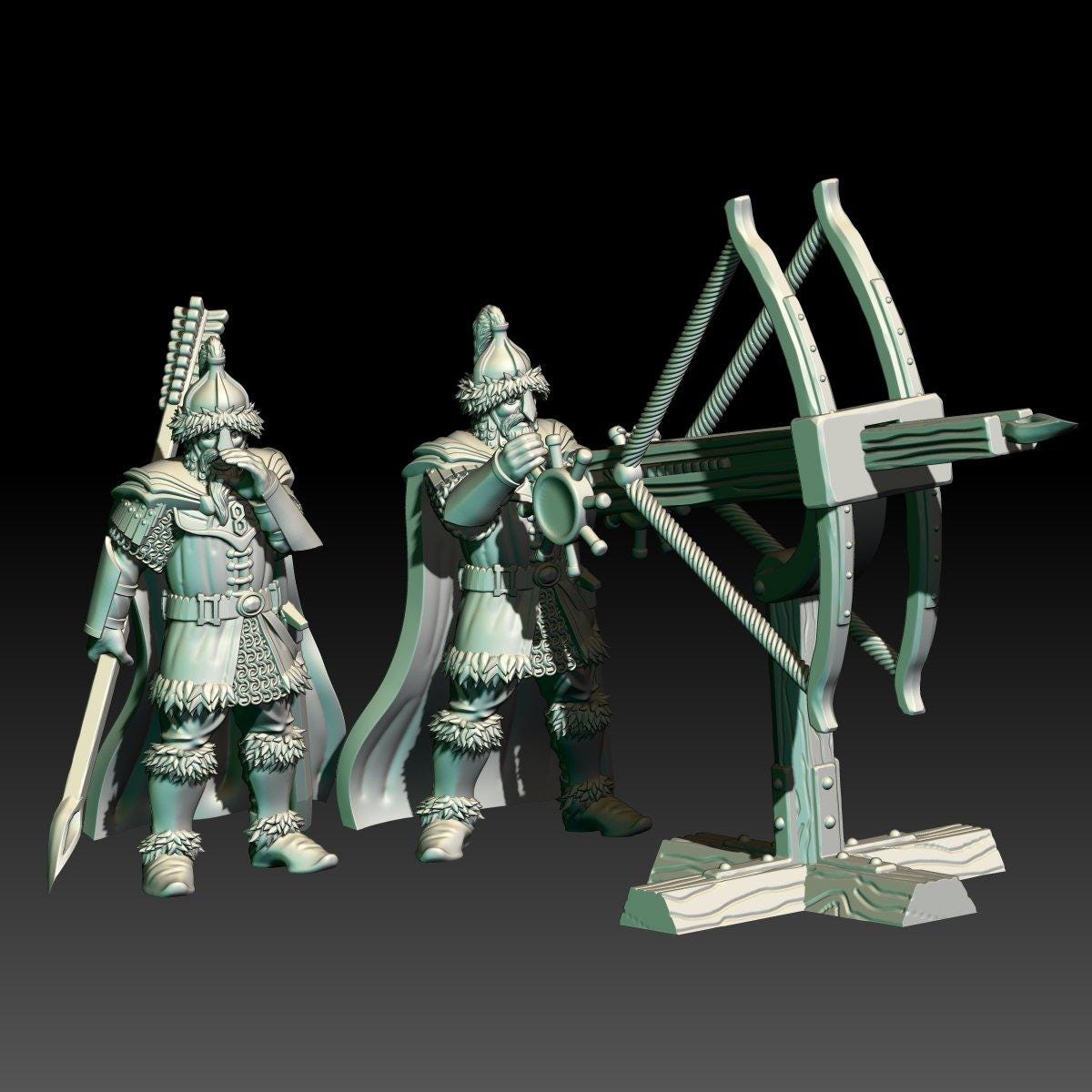 Dwarven Friends Ballista | 28mm Scale Fantasy War Machine Miniatures