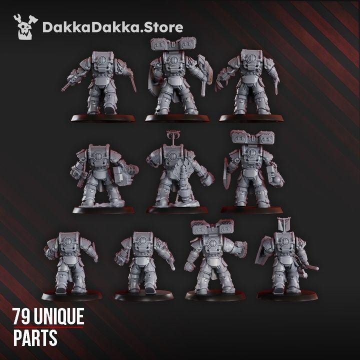 Destroyers | 32/28mm Heroic-Scale Sci-Fi Heavy Power Armour Infantry