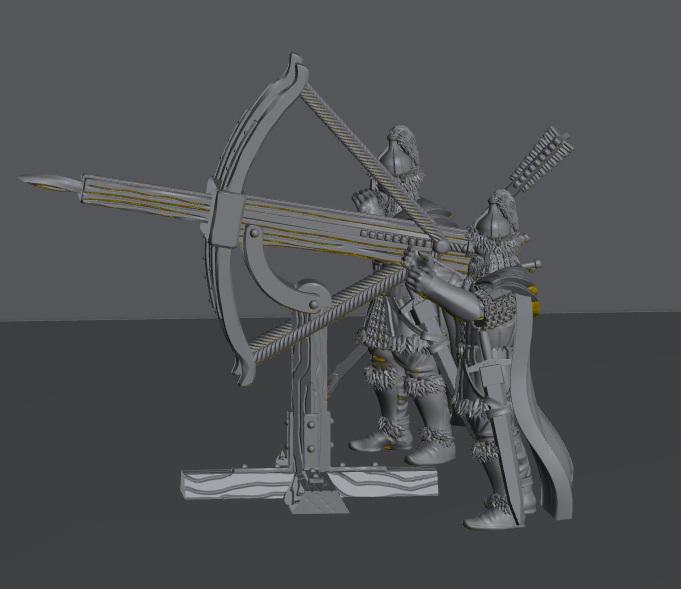Dwarven Friends Ballista | 28mm Scale Fantasy War Machine Miniatures