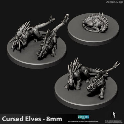 Cursed Elves Beast Squadron | 8mm Epic Scale Sci-Fi Infantry Miniatures