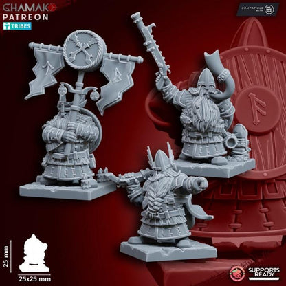 Dwarf Ranged Infantry | 28mm Heroic-Scale Fantasy Infantry Miniatures