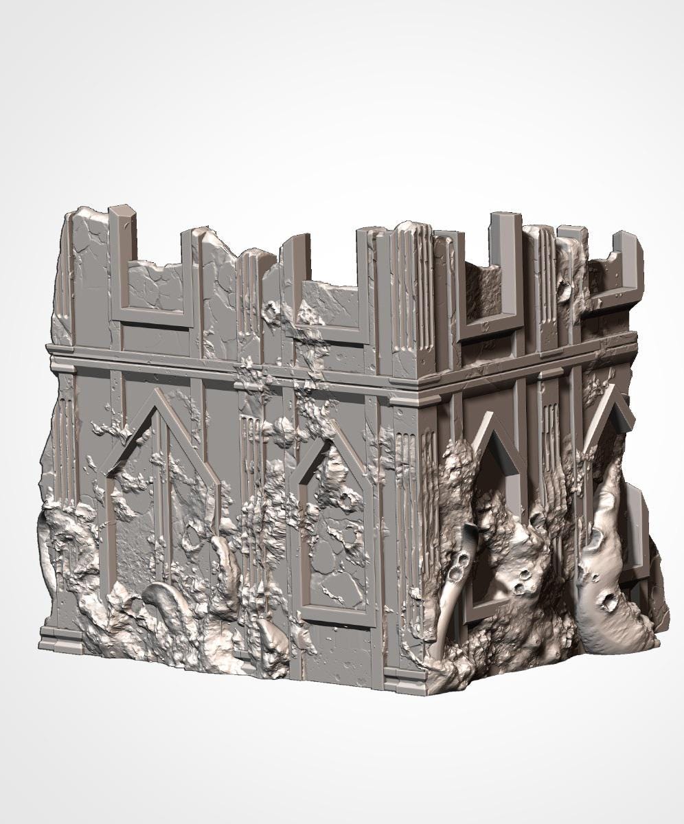 Infected Ruins | 32/28mm Wargaming Scenery and Miniature Terrain