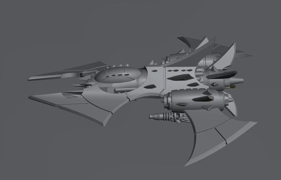 Cursed Elves Fighters | 8mm Epic Scale Sci-Fi Vehicle Miniatures
