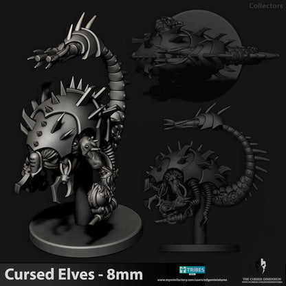 Cursed Elves Collector/Spirit Leecher | 8mm Epic Scale Sci-Fi Monster Miniatures