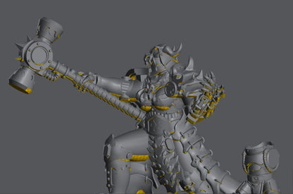 Iskra Nova The Firestorm | 32/28mm Heroic-Scale Sci-Fi Heavy Power Armour Infantry Leader