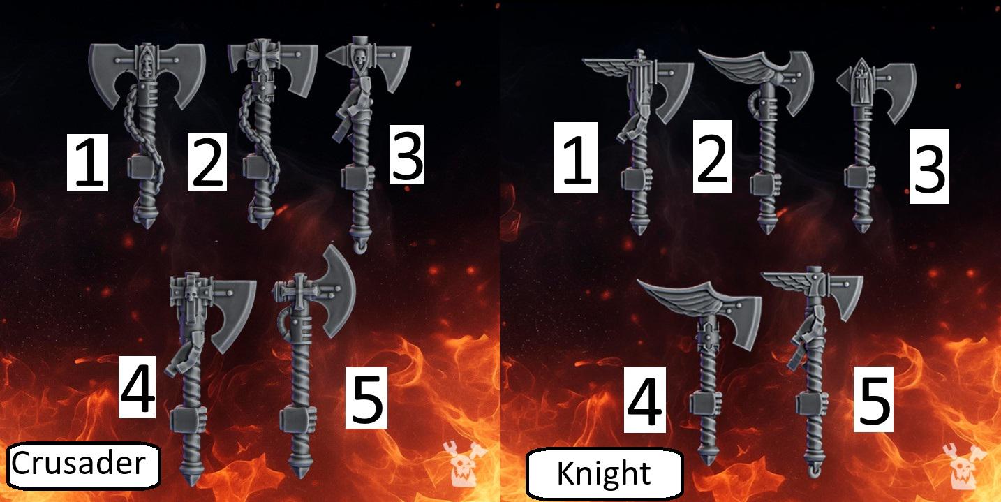 Pactum Aeternum Conversion Bits | Weapons, Shield and Armour Accessories for 28-32mm Sci-Fi Miniatures