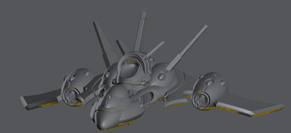 Tech Elves Bombers | 8mm Epic Scale Sci-Fi Vehicle Miniatures