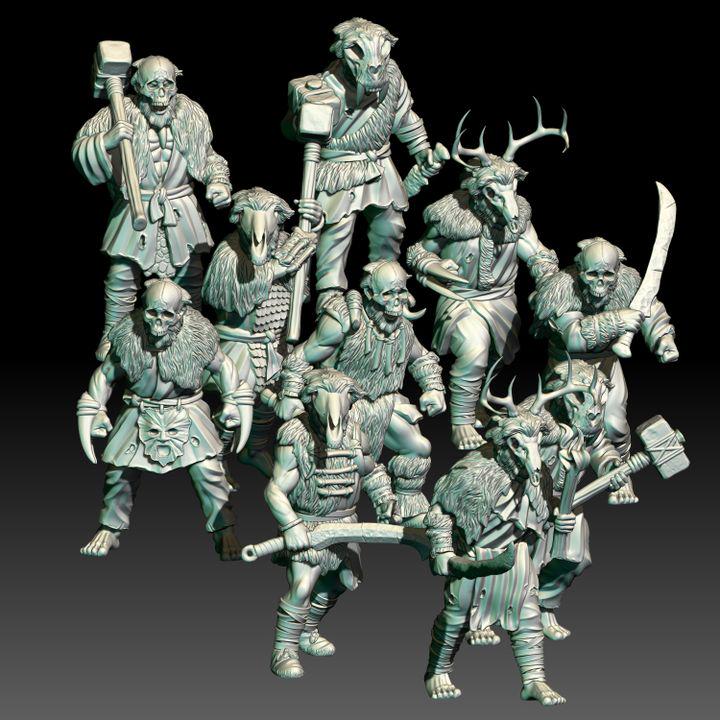 Savage Hillmen Warriors | 28mm Scale Fantasy Infantry Miniatures