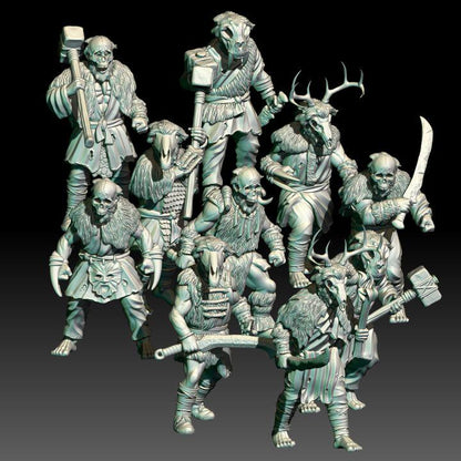 Savage Hillmen Warriors | 28mm Scale Fantasy Infantry Miniatures
