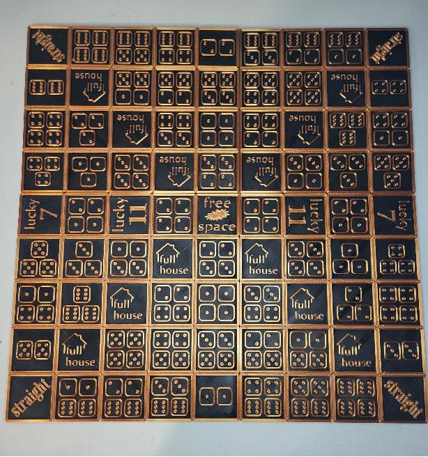 Dice Poker Board | PLA Multi Colour Board Game