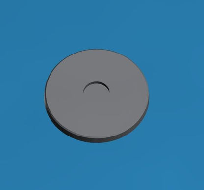Rectangle/Round Epic Scale Miniature Bases |  8mm Square Bases for Epic Scale Wargaming