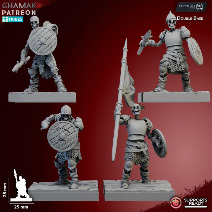 Vampire Skeletal Guard | 28mm Heroic-Scale Fantasy Infantry Miniatures