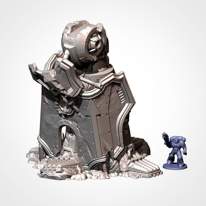 Mega Titan Destroyed | 32/28mm Wargaming Scenery and Miniature Terrain