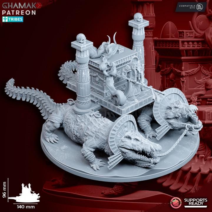 Undead Pharaohs Receptacle of Souls | 28mm Heroic-Scale Fantasy War Machine Miniatures