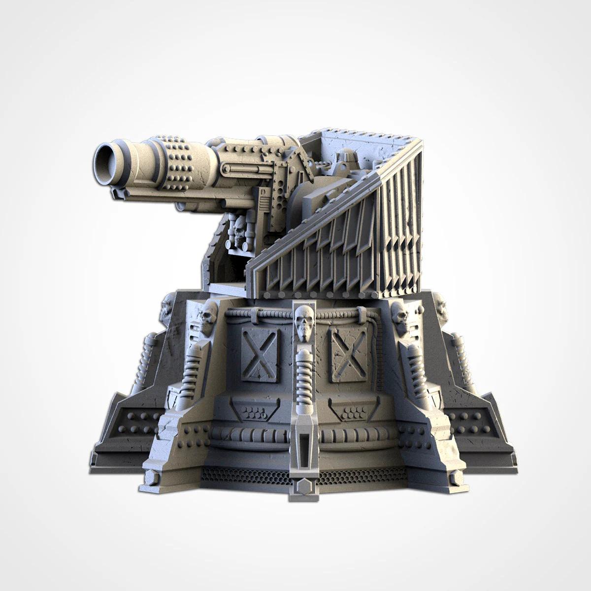 Sci Fi Defense Turret | 32/28mm Wargaming Scenery and Miniature Terrain