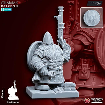Dwarf Ranged Infantry | 28mm Heroic-Scale Fantasy Infantry Miniatures
