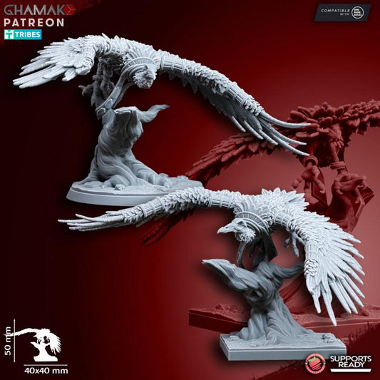 Undead Pharaohs Sand Vulture | 28mm Heroic-Scale Fantasy Beast Miniatures