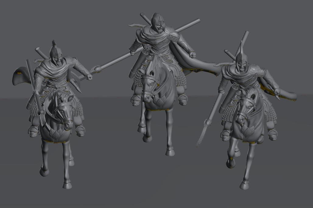 Oathbreaker Elven Knights | 28mm Scale Fantasy Cavalry Miniatures
