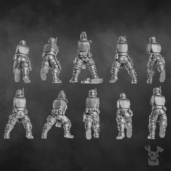 Orc Slayer Squad | 32/28mm Heroic-Scale Sci-Fi Infantry