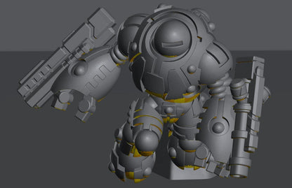 Skyborn Battlesuit Commanders | 8mm Epic Scale Sci-Fi Walker Miniature