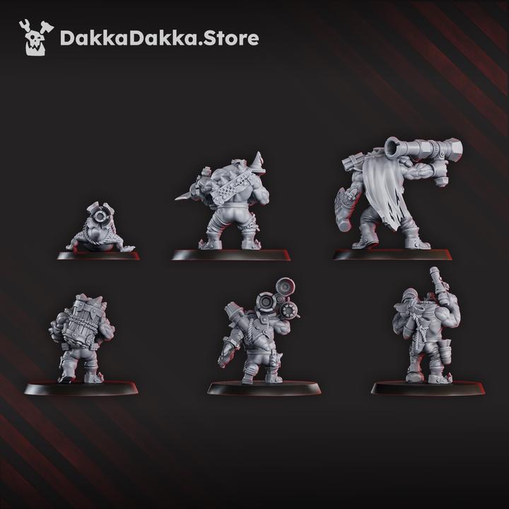 Porkaz Bazooka Bruvvaz | 32/28mm Heroic-Scale Sci-Fi Infantry Miniatures