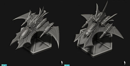 Cursed Elves Aerial Bomber | 8mm Epic Scale Sci-Fi Vehicle Miniatures
