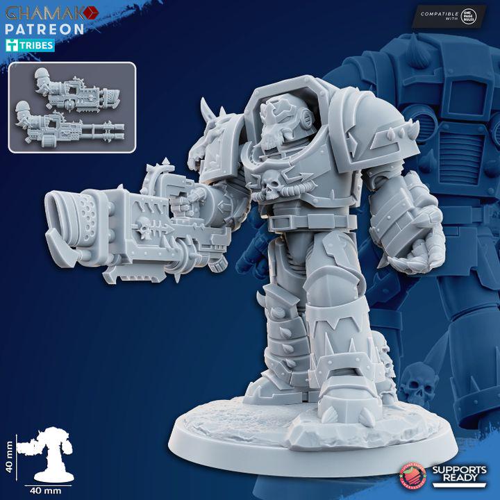 Heretic Exterminators | 32/28mm Heroic-Scale Sci-Fi Heavy Power Armour Infantry