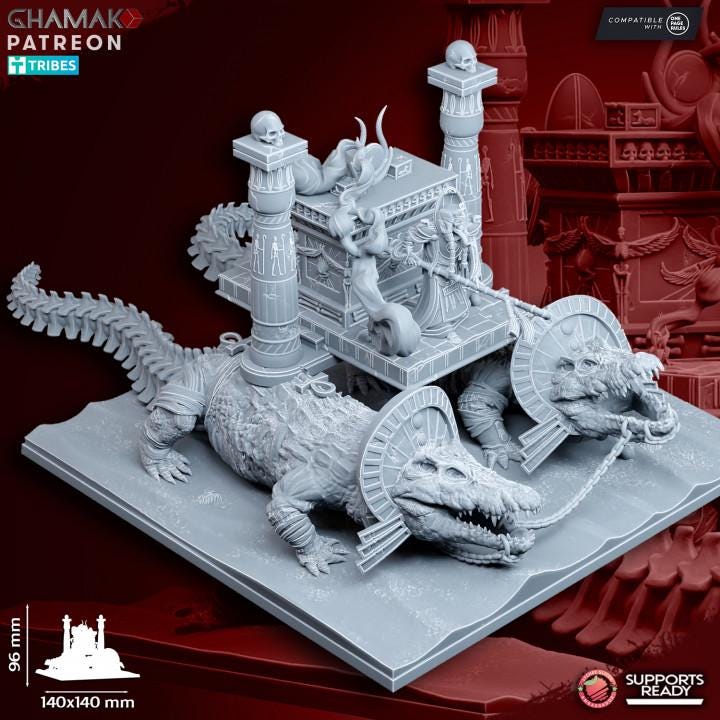 Undead Pharaohs Receptacle of Souls | 28mm Heroic-Scale Fantasy War Machine Miniatures