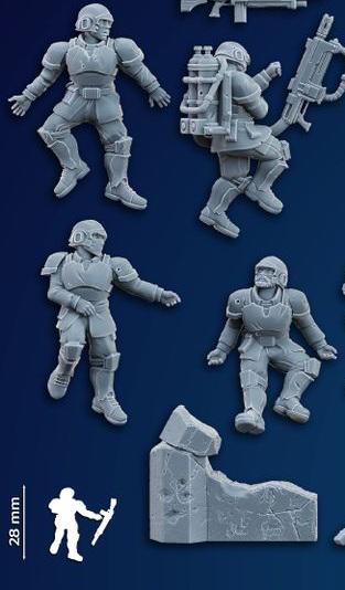 Freedom Guard Casualties | Accessories for 28-32mm Sci-Fi Miniatures