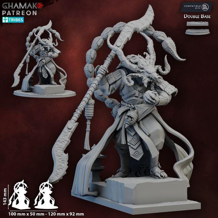 Ratmen Gods | 28mm Heroic-Scale Fantasy Monster Miniatures