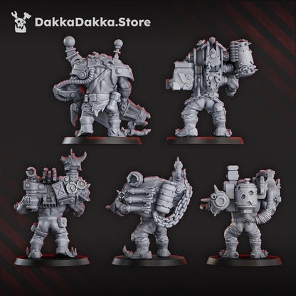 Porkaz Maraderz Mob | 32/28mm Heroic-Scale Sci-Fi Infantry Miniatures