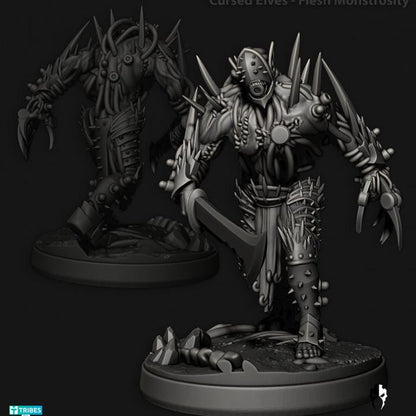 Cursed Elves/Tech Pirates Monstrosities | 32/28mm Heroic-Scale Sci-Fi Infantry Miniatures