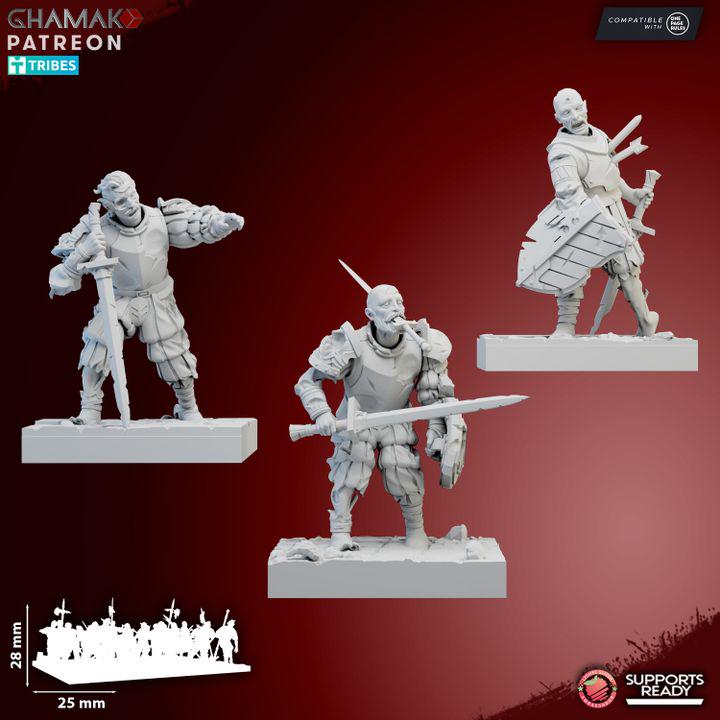 Vampire Imperial Zombies | 28mm Heroic-Scale Fantasy Infantry Miniatures