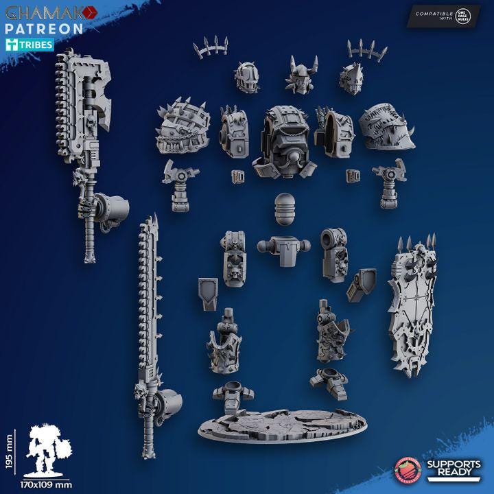 Impaler Titan Miniature | 32/28mm Heroic-Scale Sci-Fi War Engine
