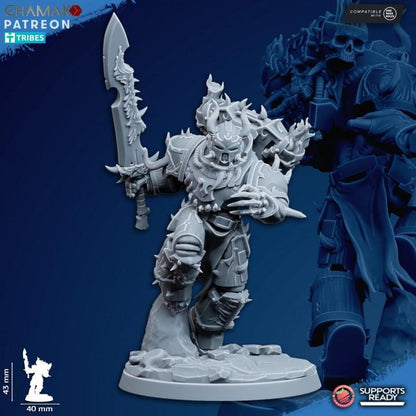 Heretic Corrupted Militum | 32/28mm Heroic-Scale Sci-Fi Heavy Power Armour Infantry