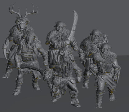 Savage Hillmen Warriors | 28mm Scale Fantasy Infantry Miniatures