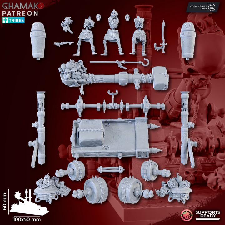 Undead Pharaohs Sand Catapult | 28mm Heroic-Scale Fantasy War Machine Miniatures