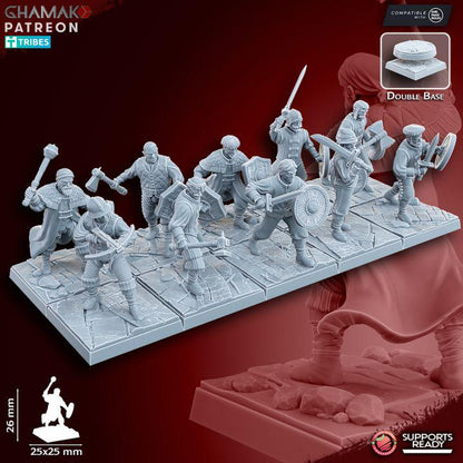 The Human Empire Melee Infantrymen | 28mm Heroic-Scale Fantasy Infantry Miniatures