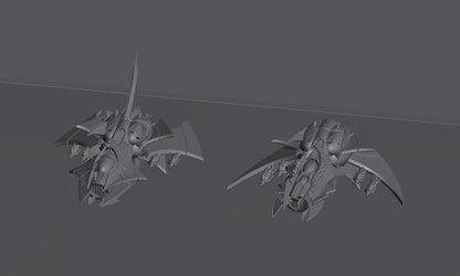Cursed Elves Fleet Scale Cruiser | Space Fleet Scale Sci-Fi Miniatures