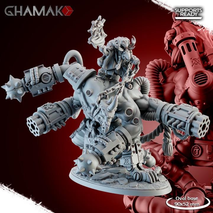 Ratmen Lord Amaterasu | 32/28mm Heroic-Scale Fantasy Monster Miniatures