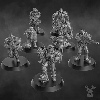 Metal Militia Brigade | 32/28mm Heroic-Scale Sci-Fi  Infantry Miniatures