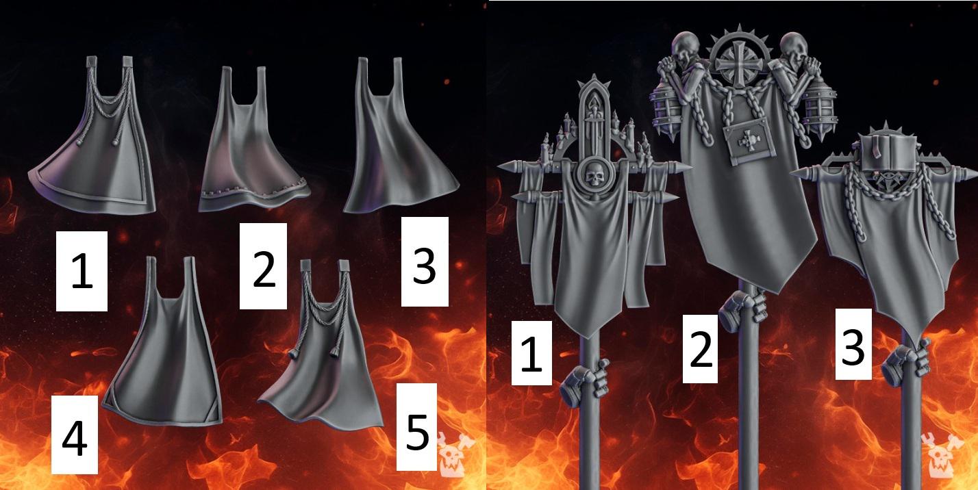 Pactum Aeternum Conversion Bits | Weapons, Shield and Armour Accessories for 28-32mm Sci-Fi Miniatures
