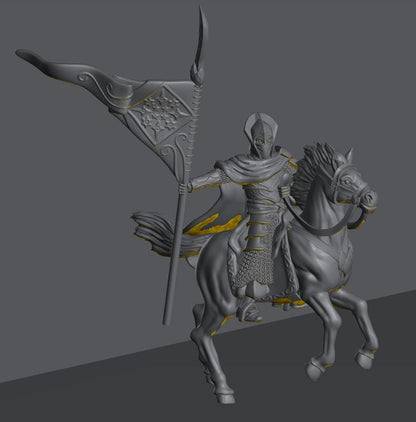 Oathbreaker Elven Banner | 28mm Scale Fantasy Infantry Miniatures