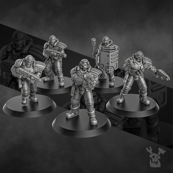 Metal Militia Brigade | 32/28mm Heroic-Scale Sci-Fi  Infantry Miniatures