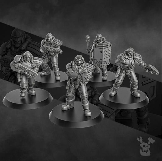 Metal Militia Brigade | 32/28mm Heroic-Scale Sci-Fi  Infantry Miniatures