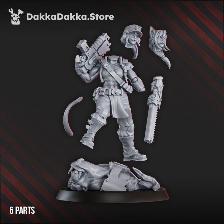 Guard Commissar | 32/28mm Heroic-Scale Sci-Fi Infantry Hero