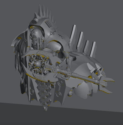 Undying Flying Lord | 32/28mm Heroic-Scale Sci-Fi Jetbike Miniatures