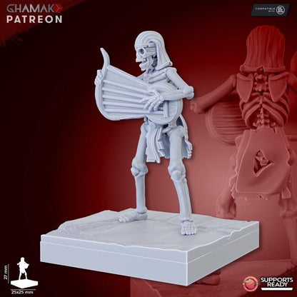 Undead Pharaohs Sand Skeletons | 28mm Heroic-Scale Fantasy Infantry Miniatures
