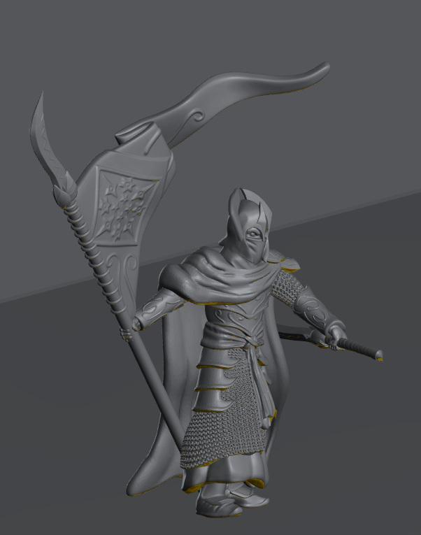 Oathbreaker Elven Banner | 28mm Scale Fantasy Infantry Miniatures